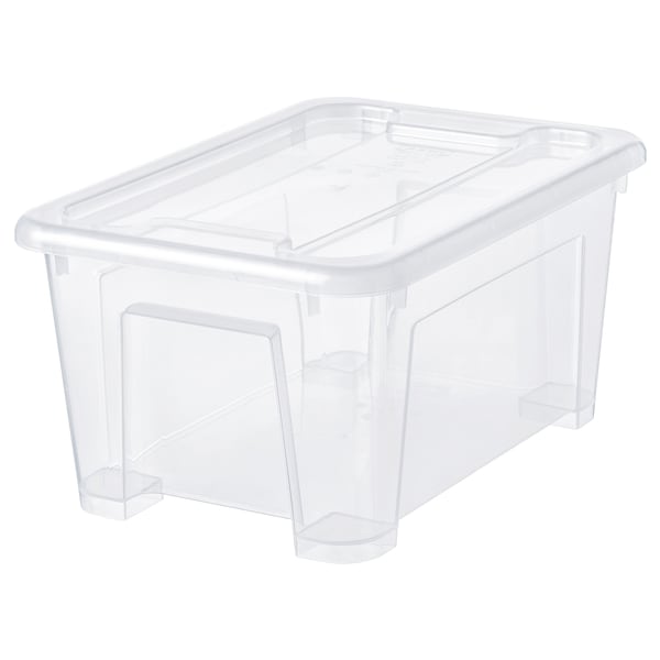 SAMLA Box mit Deckel, transparent,