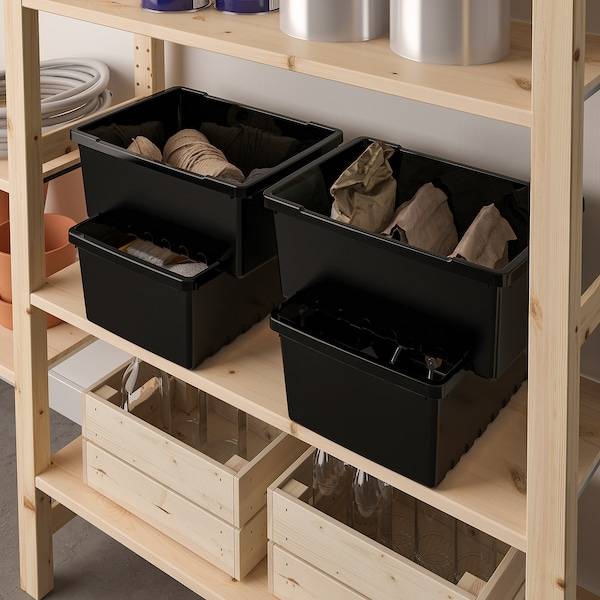 UPPSNOFSAD Box, schwarz, Großer Ausverkauf