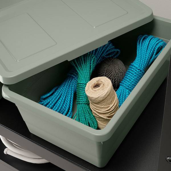 SOCKERBIT Box mit Deckel, graugrün, Flash Sale