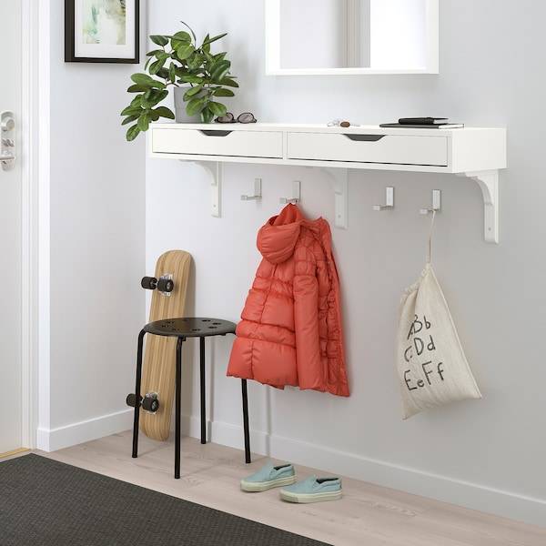 EKBY ALEX / RAMSHULT Wandregal, weiß/weiß, Osterangebot