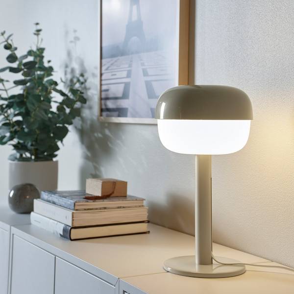 BLÅSVERK Tischleuchte, beige, Blitzangebot