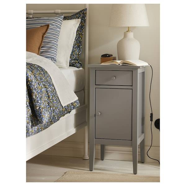 BLIDVÄDER Tischleuchte, elfenbeinweiß Keramik/beige, Große Rabatte