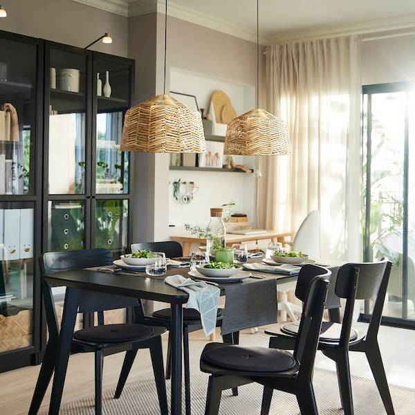 KAPPELAND Hängeleuchtenschirm, Rattan, Rabatt