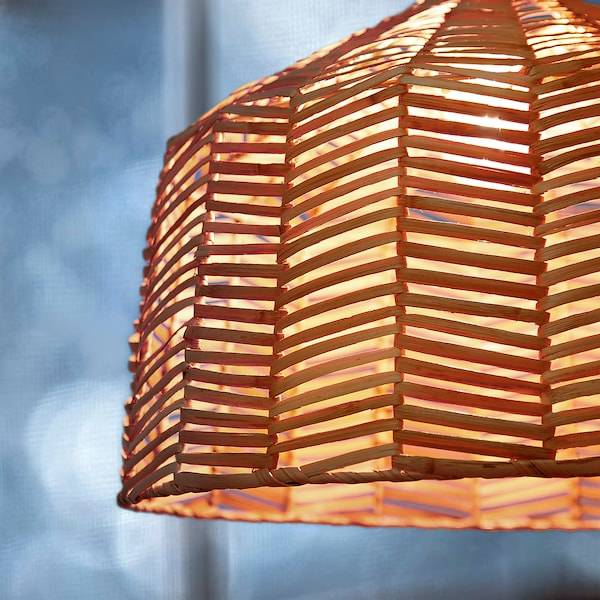KAPPELAND Hängeleuchtenschirm, Rattan, Rabatt