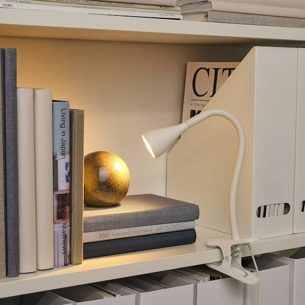 NÄVLINGE Klemmspot, LED, weiß Neueste Mode