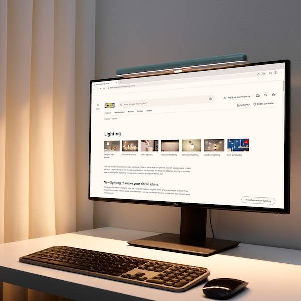 LAGERGÅNG LED-Leuchte für Bildschirm, dimmbar/türkis Blitzangebot