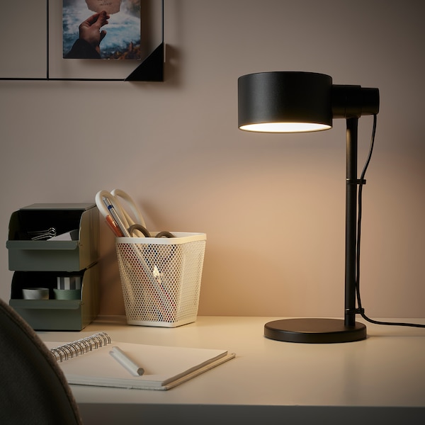 LÖVMÅNAD Arbeitsleuchte, schwarz Räumungsverkauf