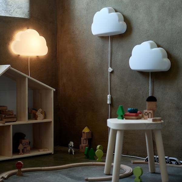 UPPLYST Wandleuchte, LED, Wolken weiß Vierteljährliche Förderung