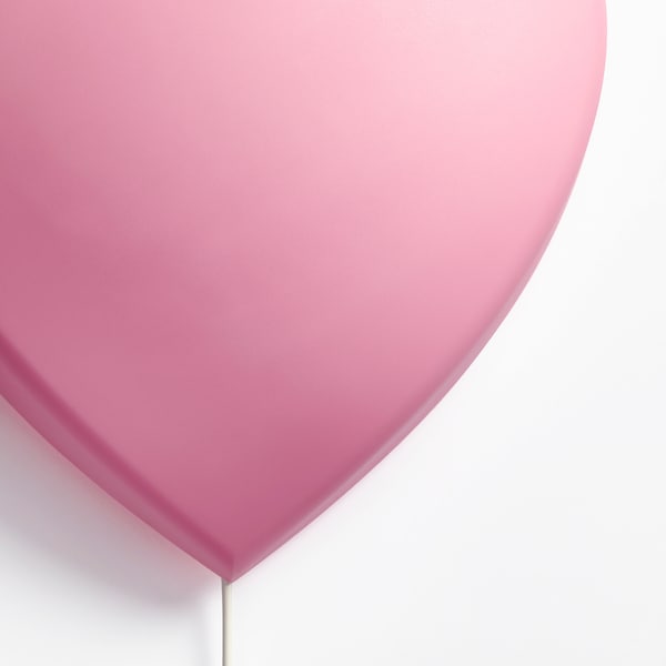 UPPLYST Wandleuchte, LED, Herz rosa Begrenzt auf 3 Tage