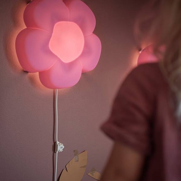 UPPLYST Wandleuchte, LED, Blume lila Online