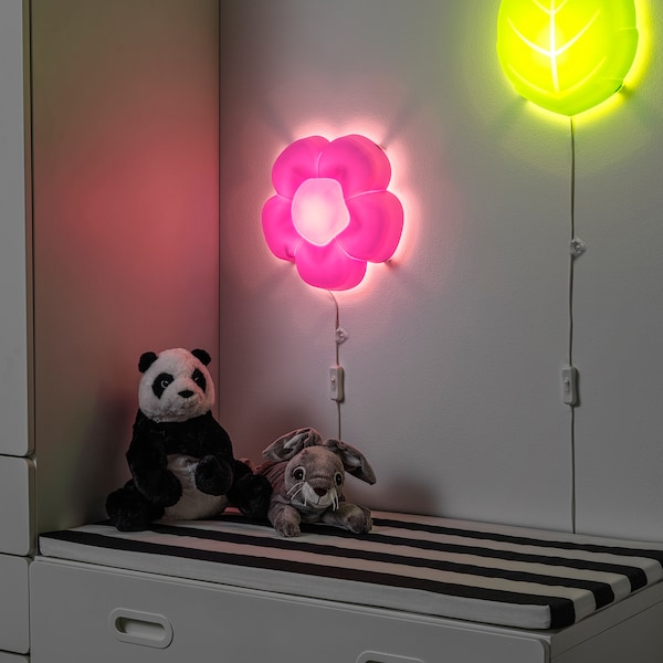 UPPLYST Wandleuchte, LED, Blume lila Online