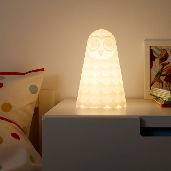 SOLBO Tischleuchte, LED, weiß/Eule, Verkauf