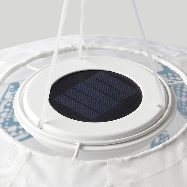 SOLVINDEN Solarhängeleuchte, LED, für draußen rund/blau Stern, Black Friday