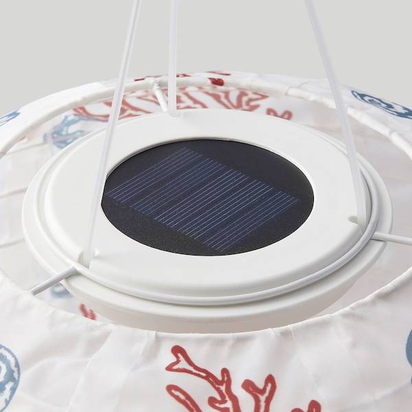 SOLVINDEN Solarhängeleuchte, LED, für draußen oval/Korallenmuster, Cyber Monday
