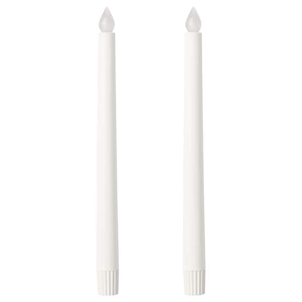 ÄDELLÖVTRÄD Kerze, LED, weiß/innen,