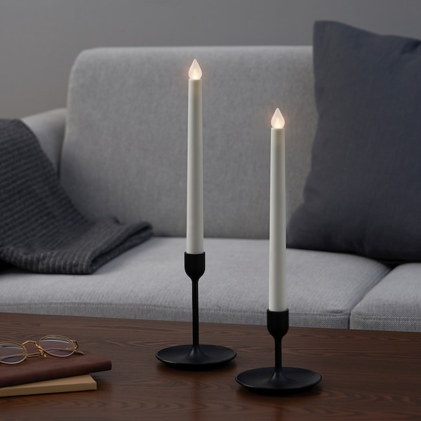 ÄDELLÖVTRÄD Kerze, LED, weiß/innen, Neueste Mode