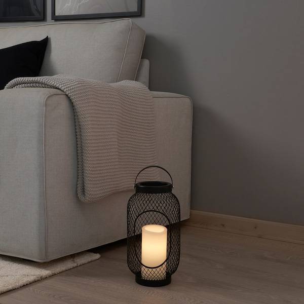 ÄDELLÖVTRÄD Blockkerze, LED, weiß/innen, Zeitlich begrenztes Angebot