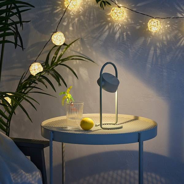 SOLVINDEN Tischleuchte, LED, batteriebetrieben/für draußen grün, Saisonale Angebote