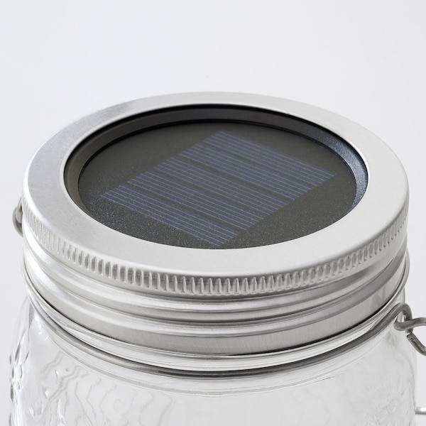 SOLVINDEN Solartischleuchte, LED, für draußen/Glas klar, Riesige Ersparnisse