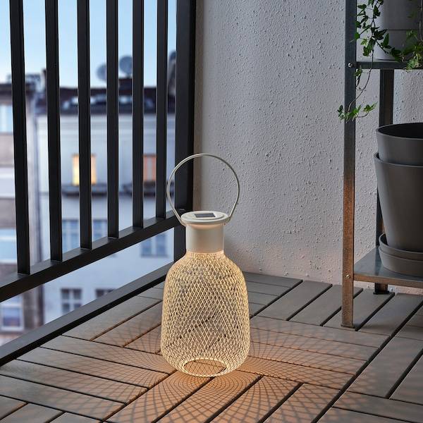 SOLVINDEN Solarlaterne, LED, für draußen/Netz weiß, Wochenangebot