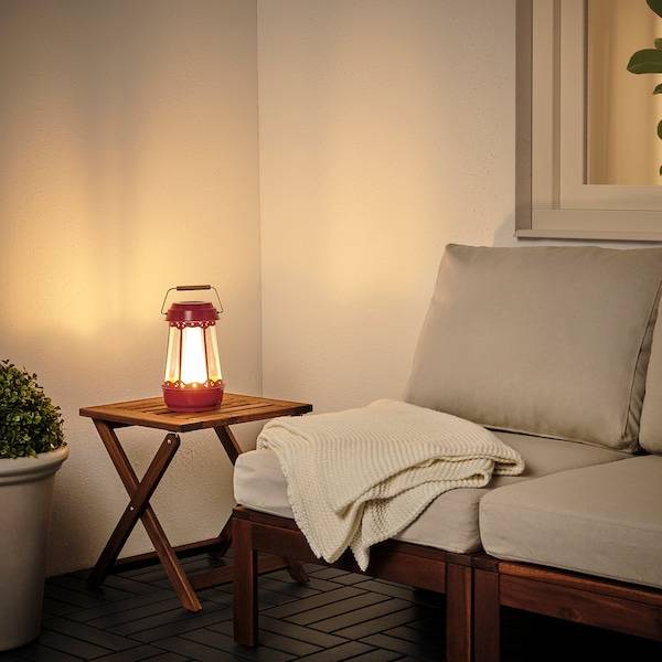 SOLVINDEN Solartischleuchte, LED, Haus/rot, Neueste Stile