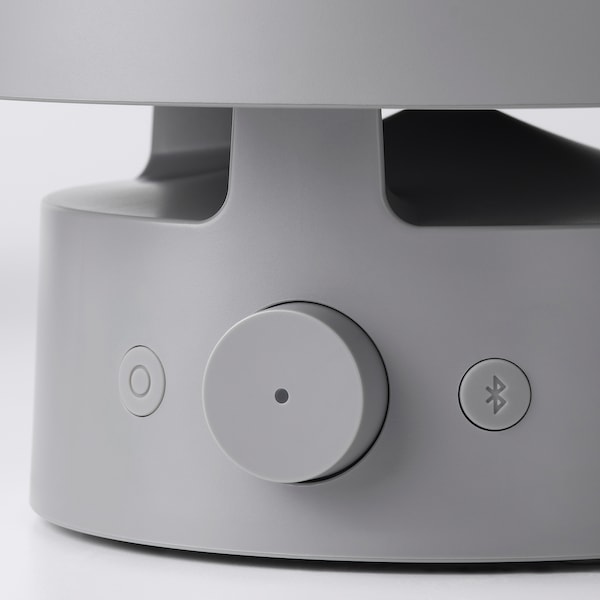 VAPPEBY Leuchte m Bluetooth-Lautsprecher, für draußen/grau Bis zu 50% Rabatt