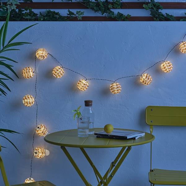 SOLVINDEN Lichterkette (12), LED, für draußen batteriebetrieben/gelb Wellen Bis zu 60% Rabatt