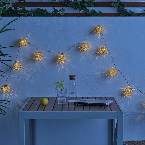 SOLVINDEN Lichterkette (12), LED, batteriebetrieben/beige Discount Store für neue Produkte