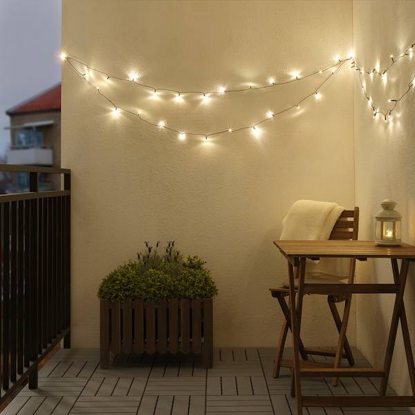 LEDLJUS Lichterkette (64), LED, für draußen schwarz Kostenloser Versand international
