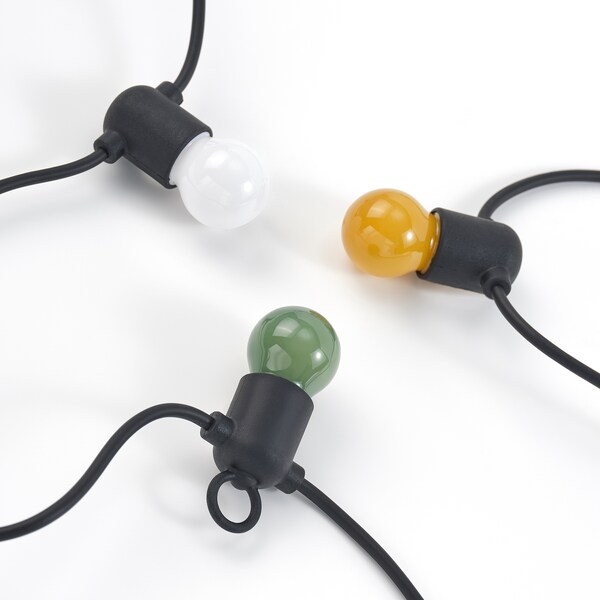 SOLVINDEN Lichterkette (12), LED, batteriebetrieben/für draußen bunt Fabrikladen