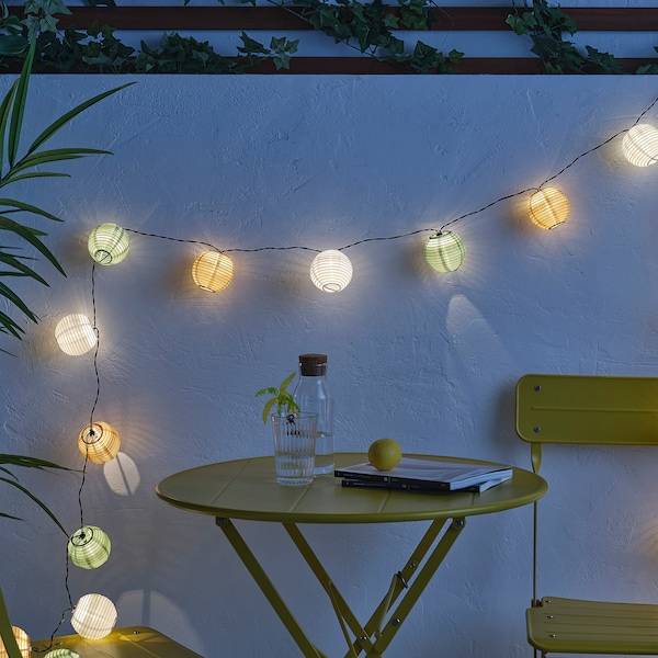 SOLVINDEN Lichterkette (24), LED, für draußen/solarbetrieben bunt Speichern exportieren