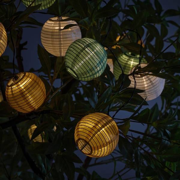 SOLVINDEN Lichterkette (24), LED, für draußen/solarbetrieben bunt Speichern exportieren