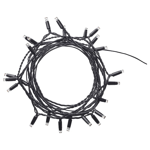 LEDLJUS Lichterkette (24), LED, für draußen schwarz Black Friday Preise