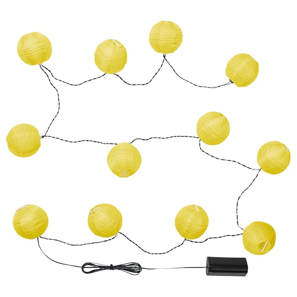 SOLVINDEN Lichterkette (12), LED, für draußen/batteriebetrieben gelb Im Verkauf