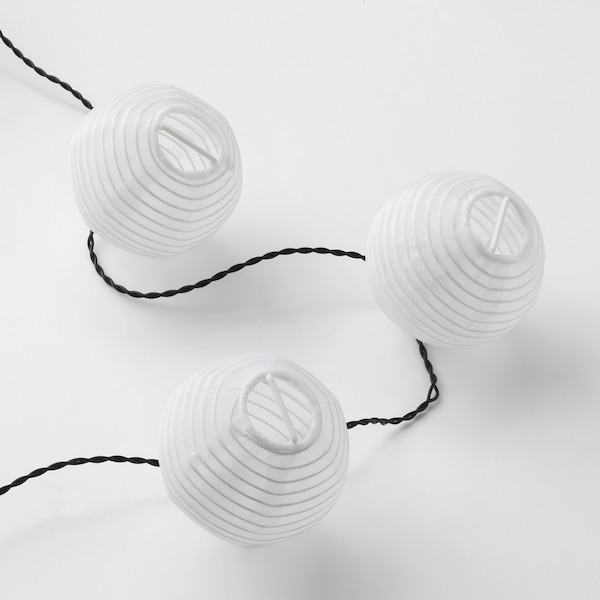 SOLVINDEN Lichterkette (12), LED, für draußen/batteriebetrieben weiß zollfrei