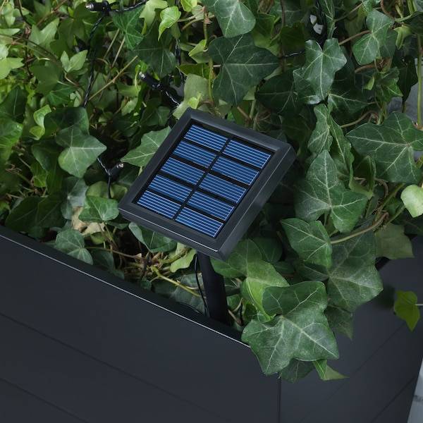 SOLVINDEN Lichterkette (12), LED, solarbetrieben für draußen/rot Streifen 50% Rabatt für begrenzte Zeit
