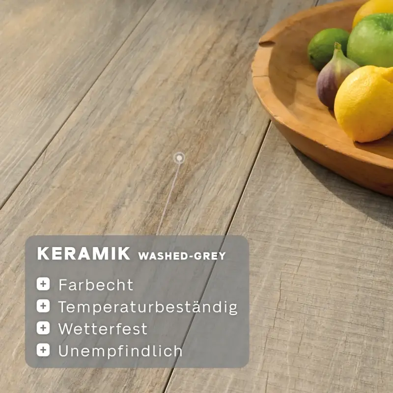 Siena Garden Tirana Ausziehtisch Keramik washed-grey Cyber Monday