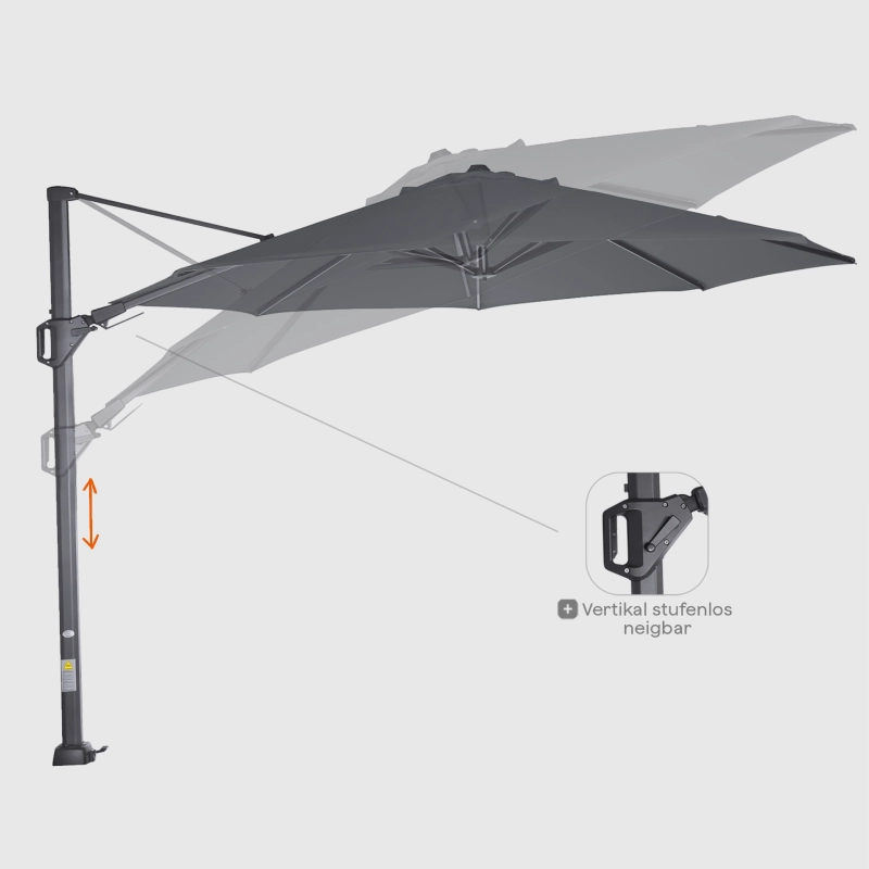Siena Garden Sunset N+ Ampelschirm Ø 350 cm rund Saisonale Angebote
