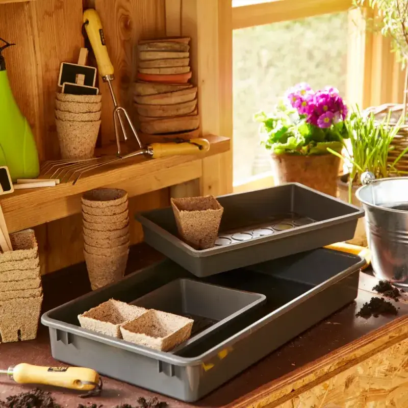 Siena Garden 12 Bio-Anzuchttöpfe Ø 8cm Kostenlose Rückgabe