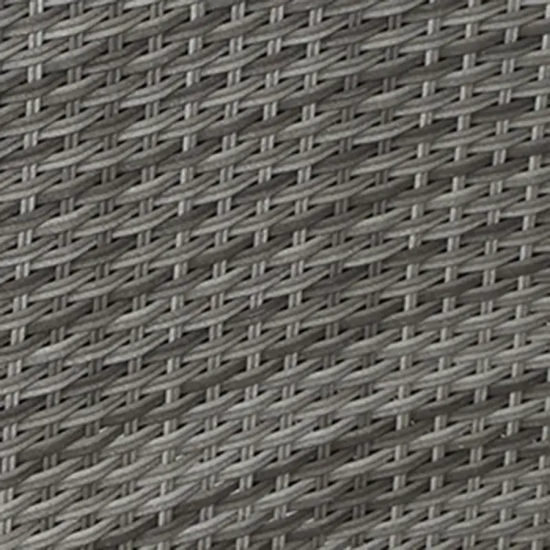 Siena Garden 3 Meter Geflechtstrang, doppel-halbrund, silber-grau Flash Sale