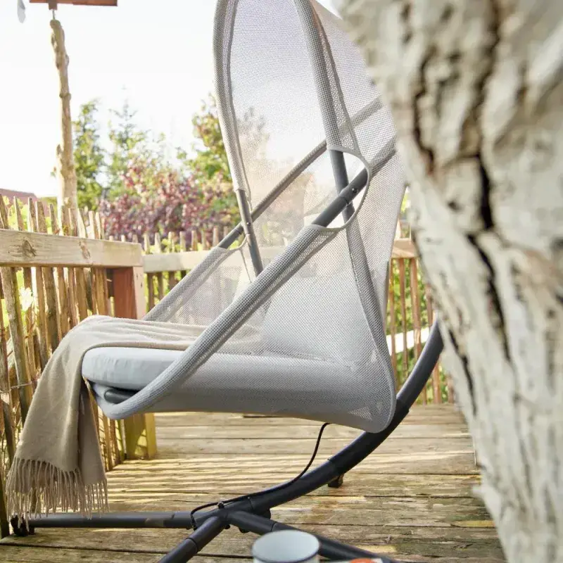 Siena Garden Yobaya Hängekorb Polyester Air-Mesh easy grey Tiefpreis