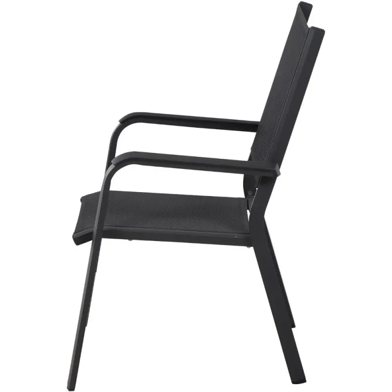 Siena Garden Tesoro Stapelsessel RANOTEX® schwarz-silber JETZT KAUFEN