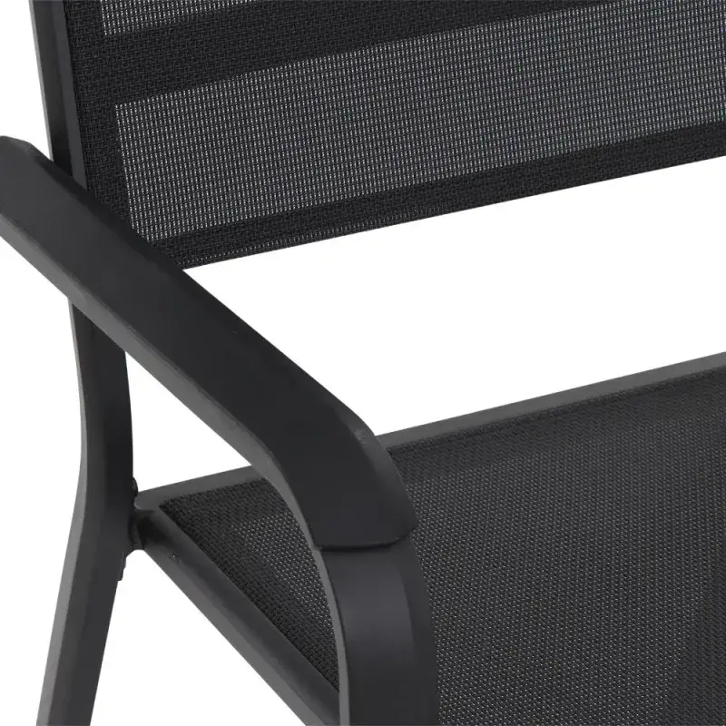 Siena Garden Tesoro Stapelsessel RANOTEX® schwarz-silber JETZT KAUFEN