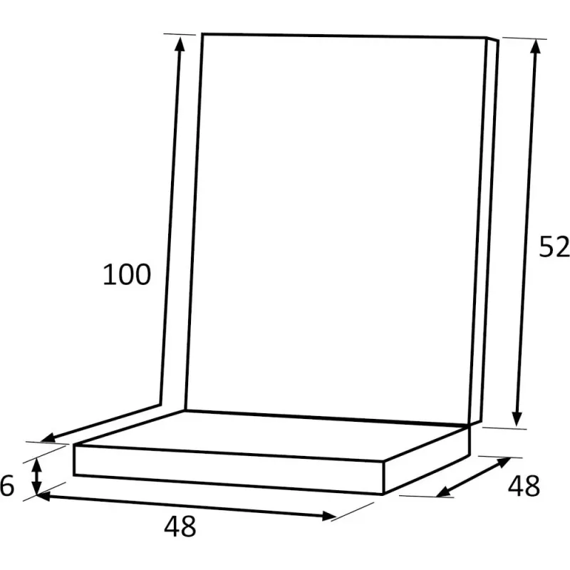 Siena Garden Anka Sesselauflage Niedriglehner 100 cm zollfrei