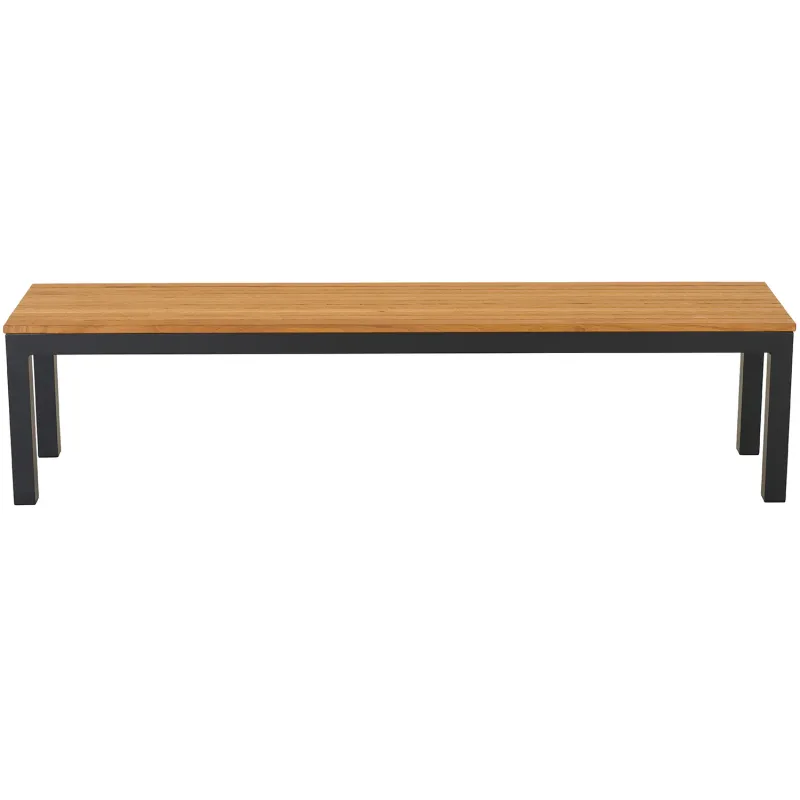 Siena Garden Bozen Bank ohne Rückenlehne 3-Sitzer Robinienholz FSC® 100% natur Jubiläumsangebot