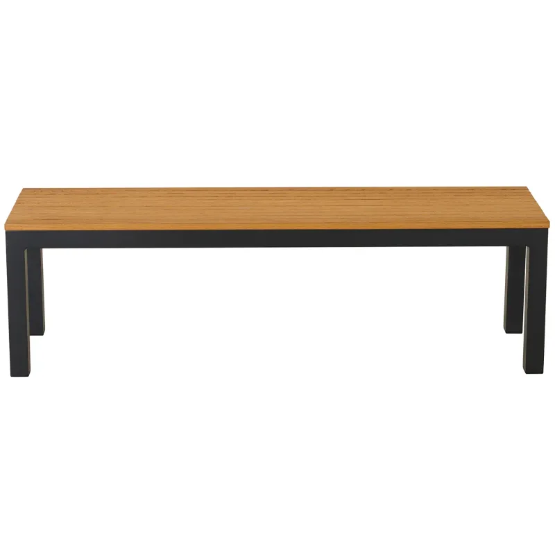 Siena Garden Bozen Bank ohne Rückenlehne 2-Sitzer Robinienholz FSC® 100% natur Lagerräumung