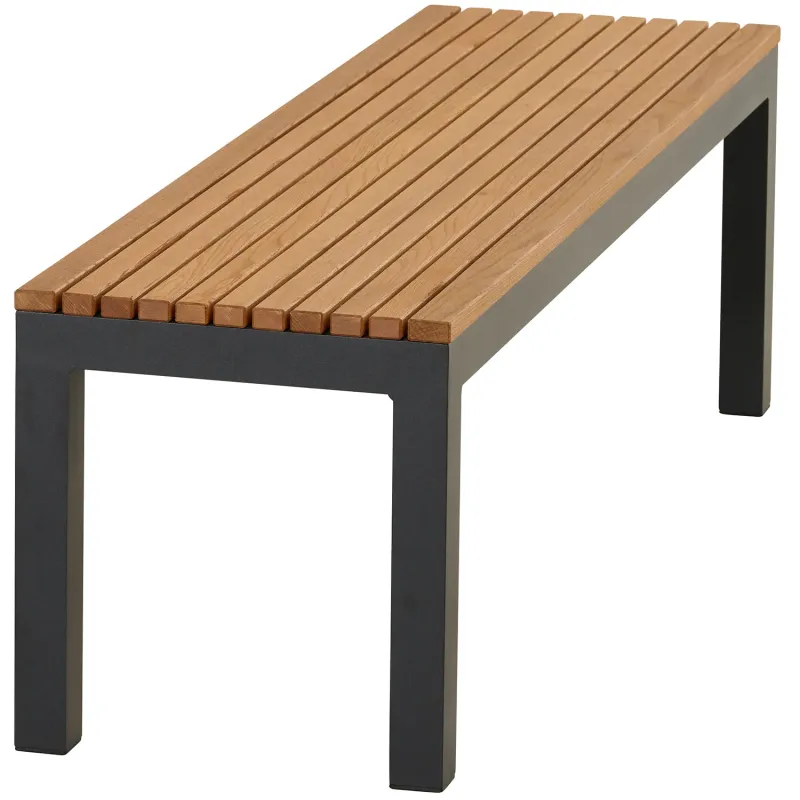 Siena Garden Bozen Bank ohne Rückenlehne 2-Sitzer Robinienholz FSC® 100% natur Lagerräumung