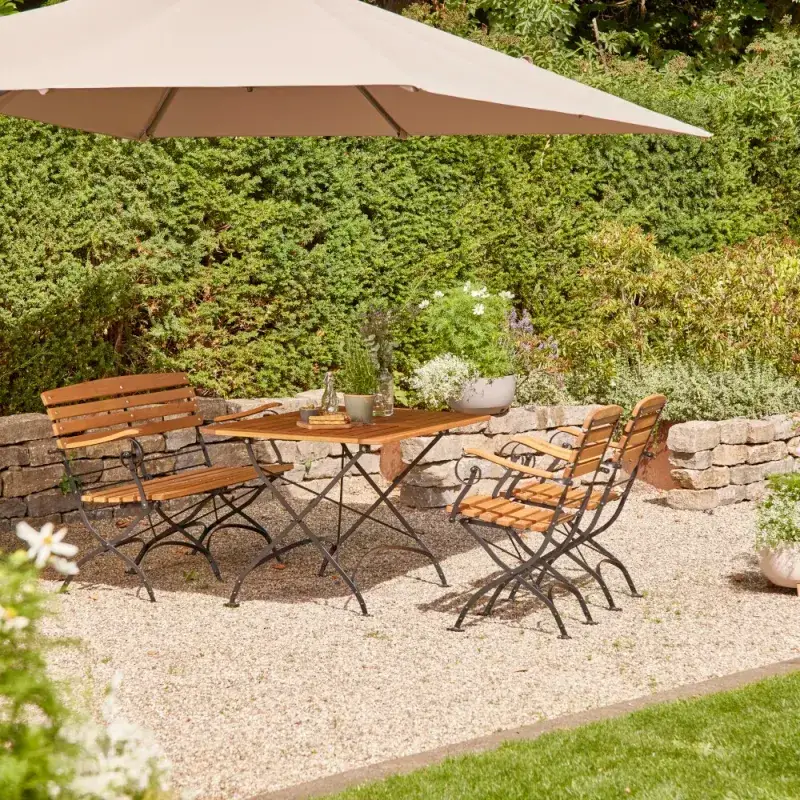 Siena Garden Peru III Klappbank 2-Sitzer Robinienholz FSC® 100% natur Bis zu 55% Rabatt
