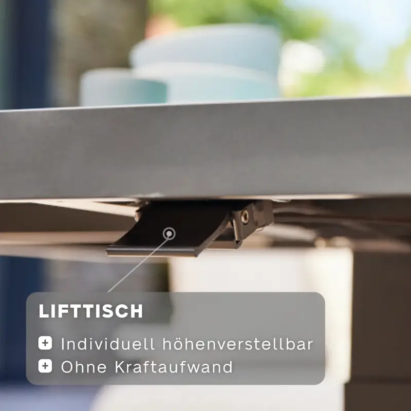 Siena Garden Lindos Lifttisch Keramik anthrazit Discount Store für neue Produkte