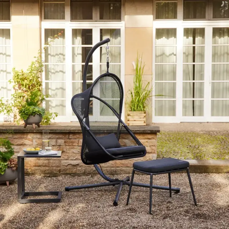 Siena Garden Yobaya Hocker Polyester cool black Black Friday Preise